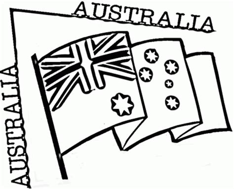 Australia Flag Coloring Page - Coloring Home