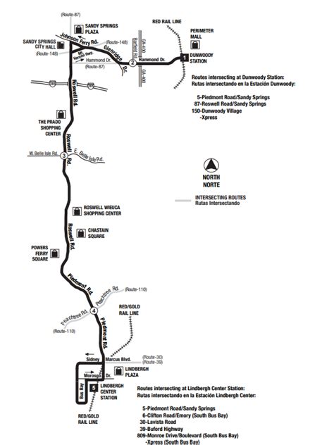 Marta bus Route no: 4 Piedmont Road to Sandy Springs in Atlanta ...