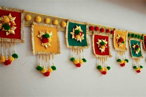 Diy toran 🌸💮🌸💮 | Handmade decorative items, Diwali decoration items, Handmade decorations