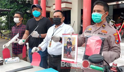 Satreskrim Polrestabes Surabaya Bekuk Pemuda Pembacokan Dan