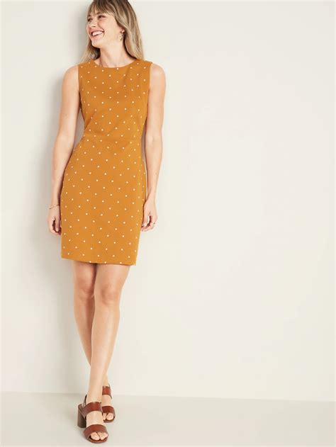 Sleeveless Printed Ponte Knit Sheath Dress For Women Old Navy