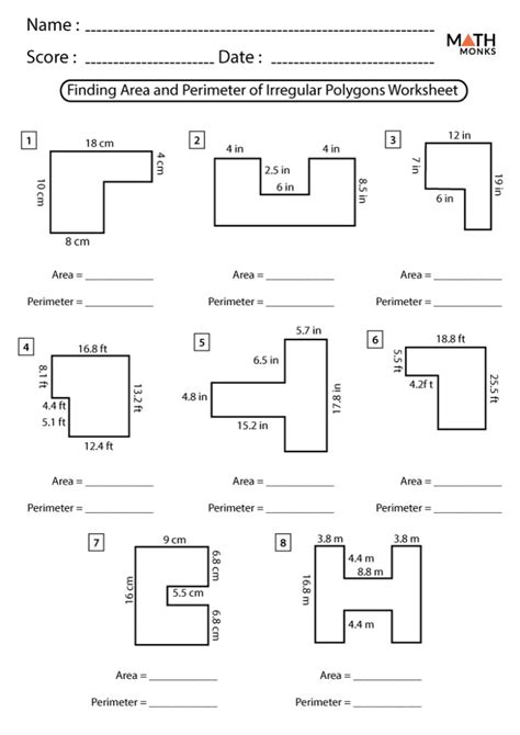 Irregular Shapes Volume Worksheets With Answers