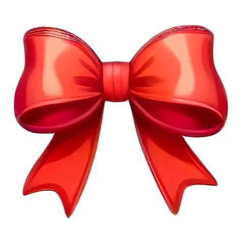 Ai Generated Red Ribbon Bow 41507734 Png