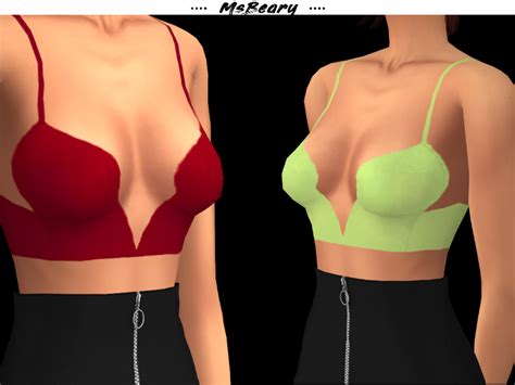 The Sims Resource Seamless Bustier Top