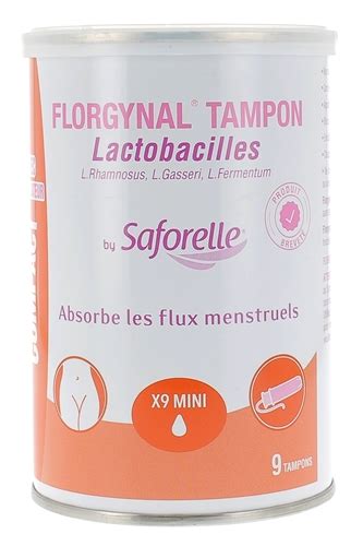 Saforelle Florgynal Tampon Probiotique Mini Avec Applicateur