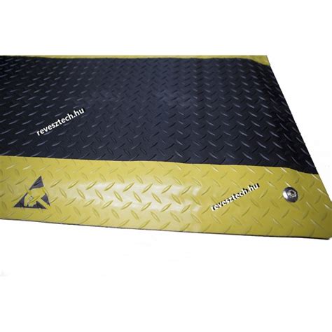 Esd Anti Fatigue Mat 600x900mm Yellowblack