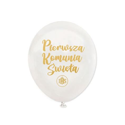 Balony Pierwsza Komunia Wi Ta Na Stojaku