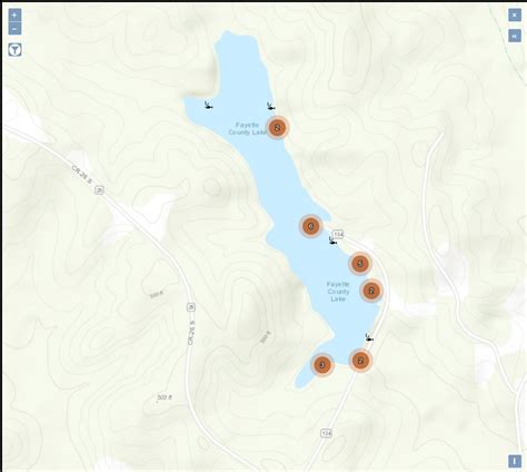 Fishing Ward Fishing Areas Fayette County Lake