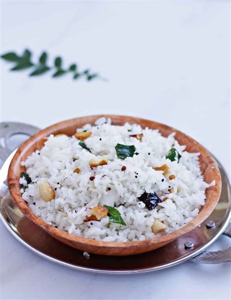 Coconut Rice Thengai Sadam My Cooking Journey