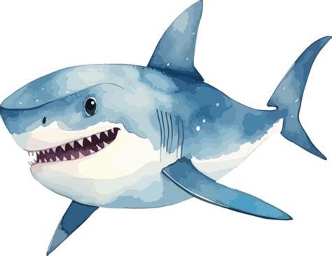 Watercolour Shark Pngs For Free Download