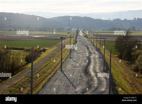 construction of a railway line Stock Photo - Alamy