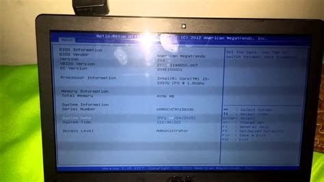 Como Entrar Na Bios Do Notebook Asus Youtube