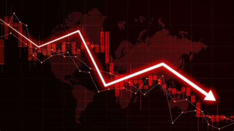 Illustration Of Stock Market Losses Bankrupt Financial Information