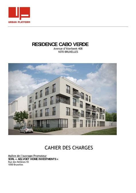 Pdf Cahier Des Charges Weinvest Be La Partie De L Immeuble