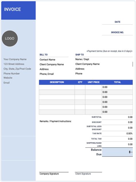 Free Attorney Invoice Templates