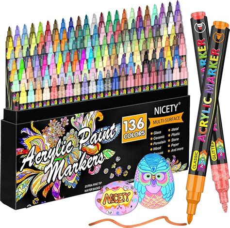 Nicety Feutre Acrylique Peinture Stylo Marqueur Peinture