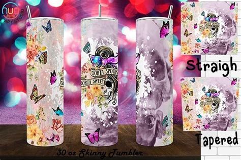 Sorta Sweet Sorta 30oz Skinny Tumbler Graphic By HugHang Art Studio