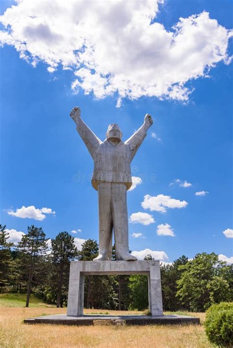 The Monument To The Fighters Of The Revolution In Valjevo Serbia Is