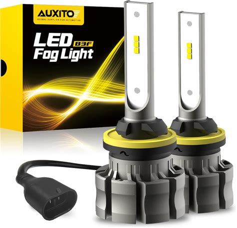 AUXITO 880 LED Fog Light Bulbs 6000LM 6500K Cool White Light 300