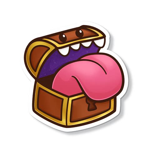 Dnd Cute Sticker Mimic Original Artwork Cute Vinyl Etsy Uk