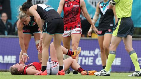 AFLW 2022: Port Adelaide, dangerous tackle, Essendon, really traumatic ...