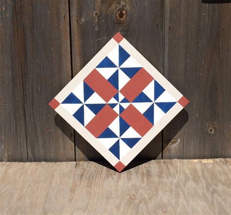 Hand Painted Rustic Barn Quilt 2 X2 By Twocraftyladybugs On Etsy Barn Quilt Painted Barn