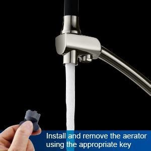 Ibergrif Grey Kitchen Tap With Flexible Spout 3 In 1 Sprayer For Sink