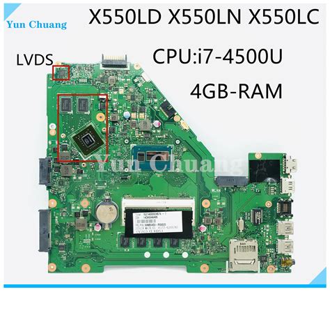 X550LD Mainboard For ASUS X550LD X550LC X550LN X550L F550L A550L Laptop