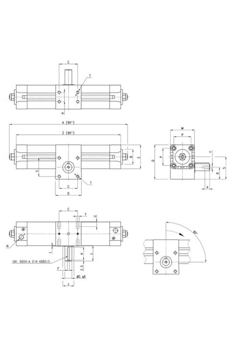 M Cilindro Rotativo Mag Amort Serie