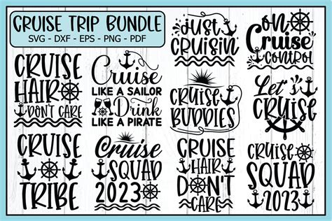 Cruise Trip Svg Quotes Bundle Cruise Svg Graphic By Funnysvg · Creative