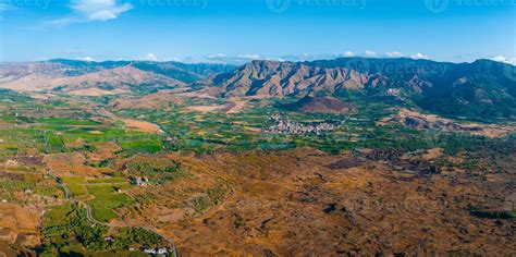 Sicilian vineyards with Etna volcano eruption at background in Sicily, Italy 15011607 Stock ...