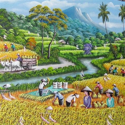 Detail Gambar Pemandangan Sawah Kartun Koleksi Nomer 17