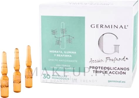 Ampoules Triple Action Aux Prot Glicans Pour Visage Germinal