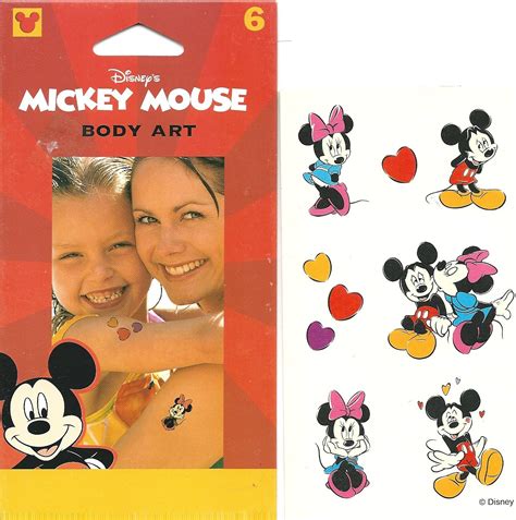 Minnie Mouse And Mickey Mouse Kissing Tattoo