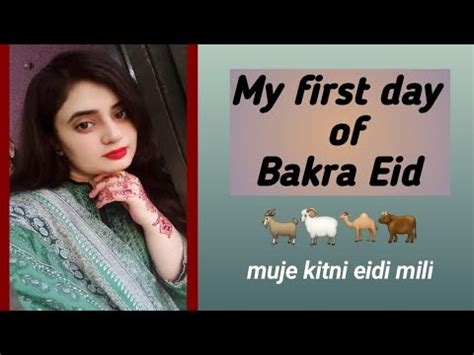 My First Day Of Bakra Eid Mujhe Kitni Eidi Mili Eid First Day