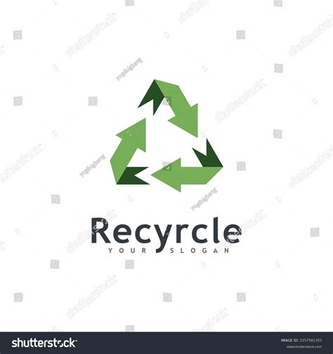 Recycle Logo Icon Vector Recycling Illustration Stock Vector Royalty