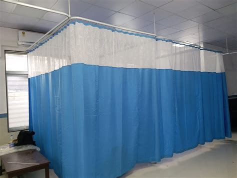 Hospital cubicle curtain with track असपतल क परद क टरक