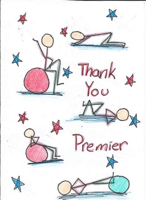 Front Of Pt Thank You Card Pt Physical Therapy Exercises Stick