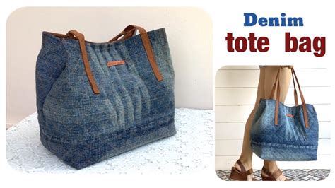 How To Sew A Denim Tote Bags Tutorial Sewing Diy A Tote Bags From Old