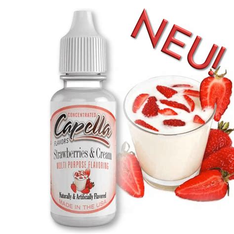 Capella Flavors Strawberries Cream Lebensmittelaromen Eu