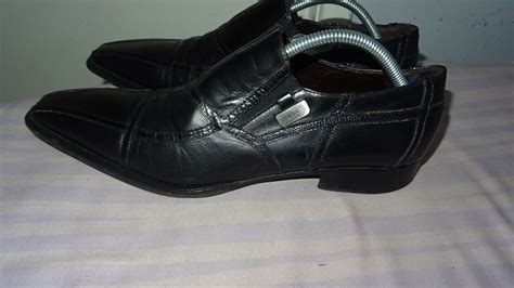 Men S Cesare Paciotti Made In Italy Black Slip Ons Leather Shoes Uk