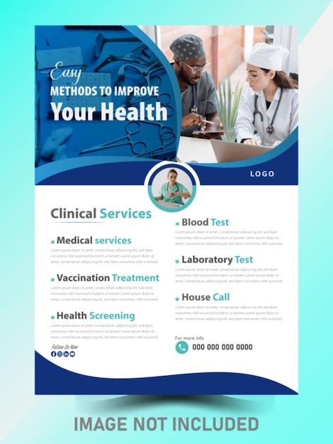 Premium Vector Modern Medical Care Poster And Flyer Template Design