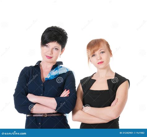 Two serious business women stock image. Image of arguing - 31242901