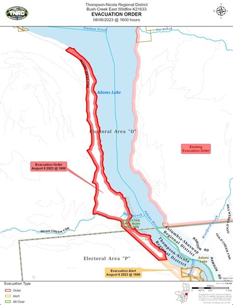 Fire guard progressing on southern flank of Lower East Adams Lake ...