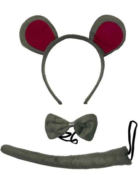 Fancy Gray Mouse Animal Costume Accessory Set