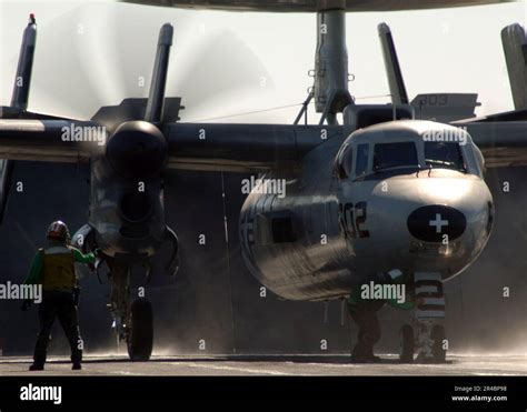 US Navy An E 2C Hawkeye Assigned To The Bear Aces Of Carrier Airborne