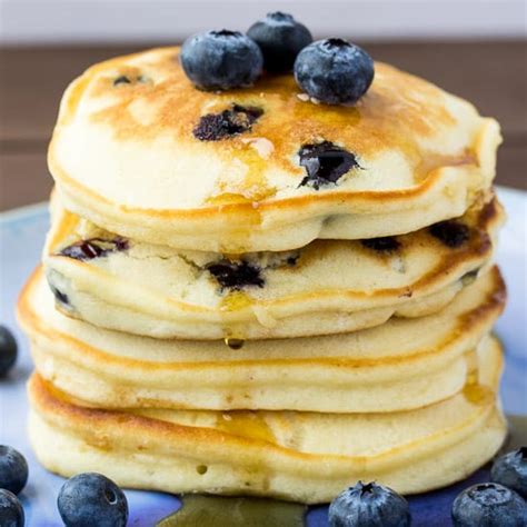 Fluffy Blueberry Pancakes Delicious Little Bites