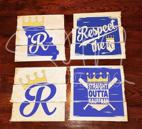 Kansas City Royals Custom Rustic Wooden Sign Wood Pallet Signs