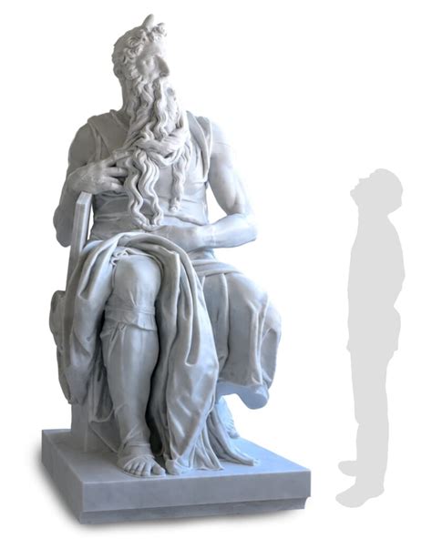 Marble sculpture "Moses" by Michelangelo - Galleria Bazzanti