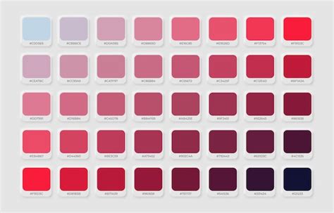 Pantone Red Chart